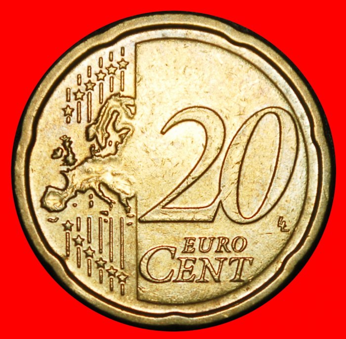  Ⰿ NORDIC GOLD (2002-2025): IRELAND ★ 20 EURO CENTS 2007 CELTIC HARP!★LOW START ★ NO RESERVE!   