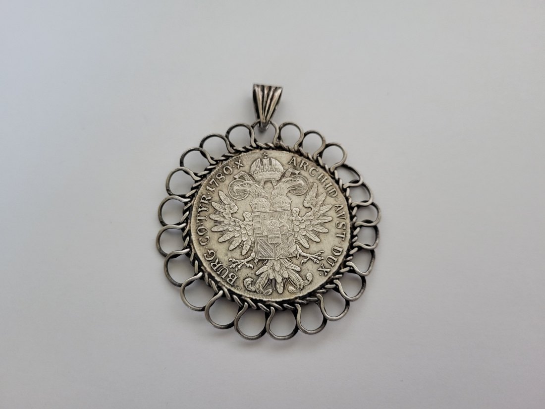  Maria Theresia Taler NP 1780 Anhänger zum Gedenken silber 35,8g Österreich Spittalgold9800 (3469   
