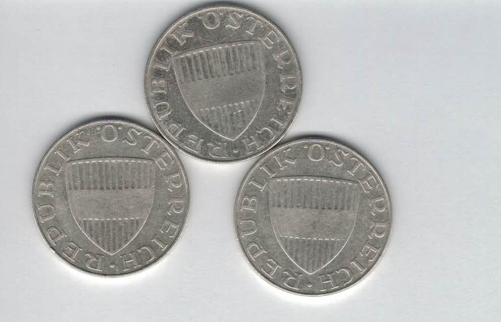  10 Schilling 1957 1958 1959 Ag silber á 4,8g fein Österreich 2. Republik Spittalgold9800 (4785)   
