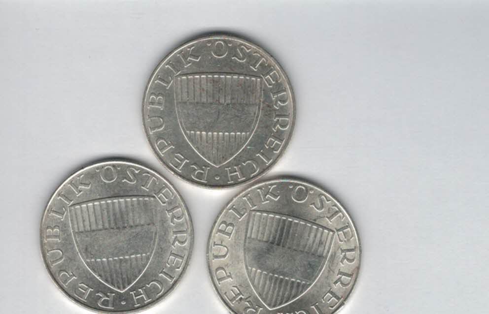  10 Schilling 1971 1972 1973 silber á 4,8g fein Österreich 2. Republik Spittalgold9800 (4785)197   