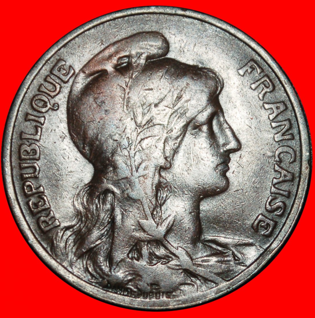  Ⰿ 2 VERKAUFT FREIHEIT UND HAHN (1897-1921): FRANKREICH ★ 10 CENTIMES 1913! ★OHNE VORBEHALT!   