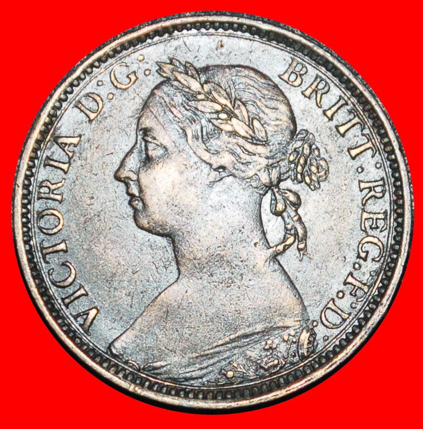  Ⰿ MISTRESS OF SEAS (1874-1895): GREAT BRITAIN ★ FARTHING 1891 SHIP! VICTORIA★LOW START ★ NO RESERVE!   