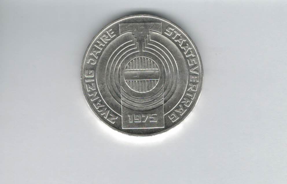  100 Schilling 1975 20 Jahre Staatsvertrag 15,36g fein silber Österreich 2. Republik (01914/3)   