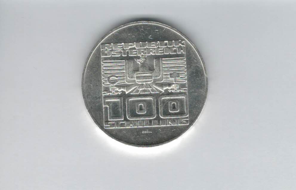  100 Schilling 1975 20 Jahre Staatsvertrag 15,36g fein silber Österreich 2. Republik (01914/3)   