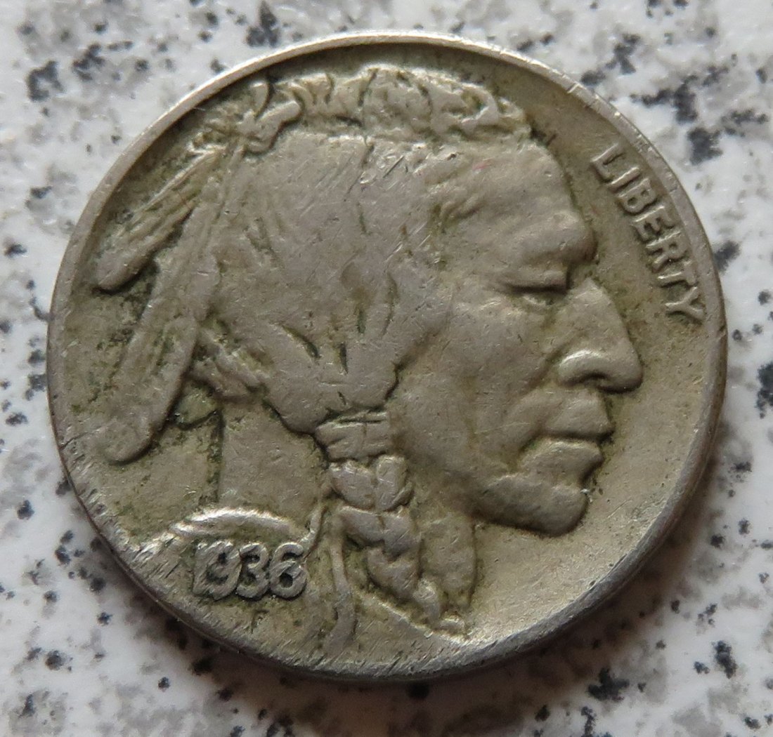  USA 5 Cents 1936 S   