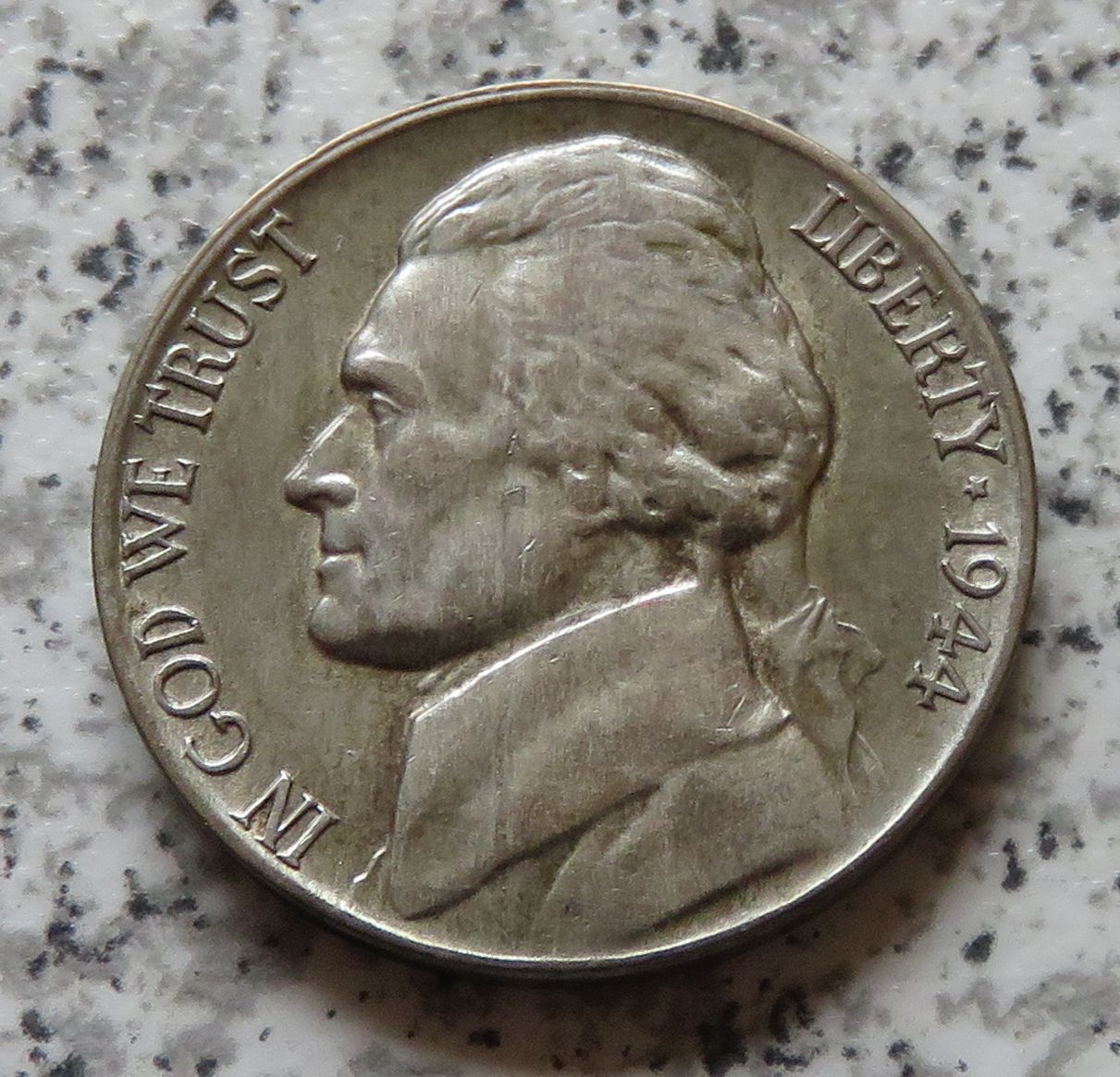  USA 5 Cents 1944 P, Silber   