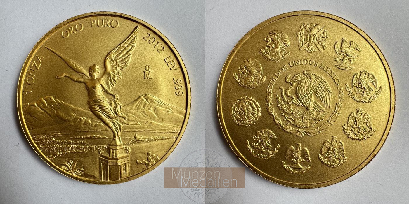  Mexiko 1 Onza Libertad 2012 (2000-23) MM-Frankfurt KM#675 Feingold: 31,1g   