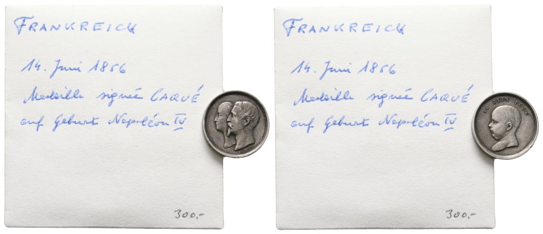  Frankreich, Medaille 1856, AG, 2,06 g, Ø 15 mm   