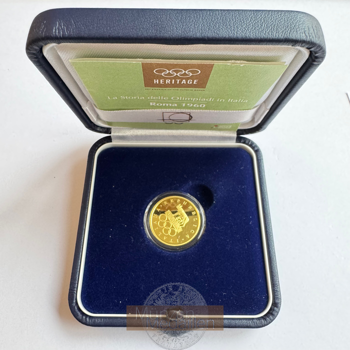  Italien 20 Euros (XVII Summer Olympic Games) 2023 MM-Frankfurt KM#517 Feingold: 5,8g   