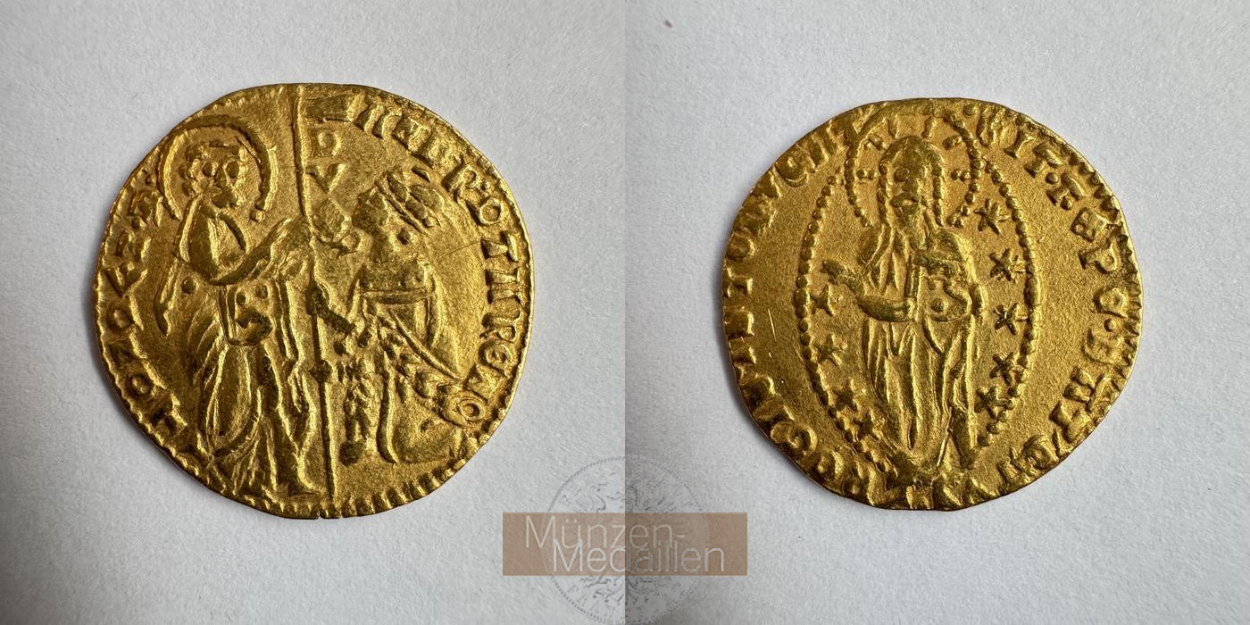  Italien Venedig Zecchine o.J. 0.980/0.990er Gold MM-Frankfurt Feingold: ca. 3,4g   
