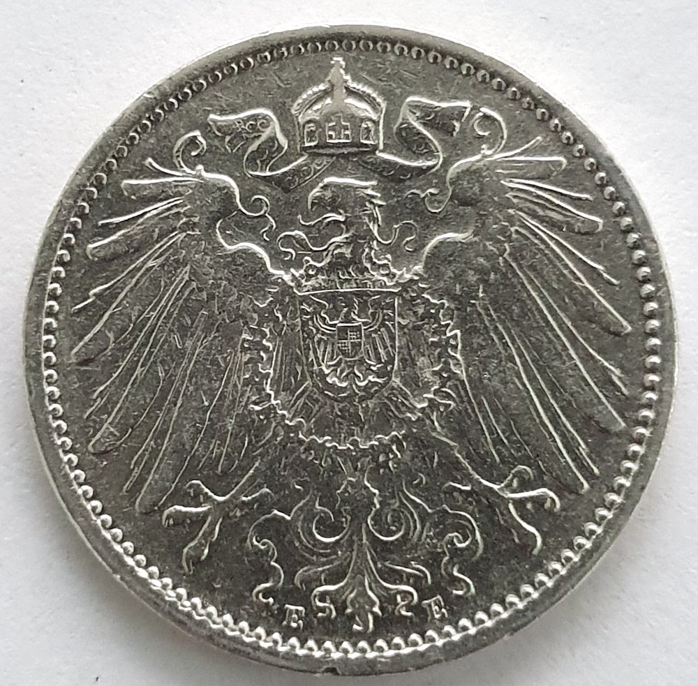  1 Mark 1905 E Kaiserreich ss/vz #7   