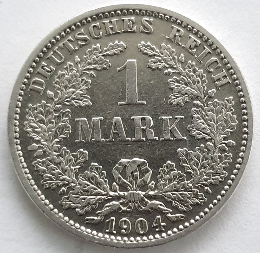  1 Mark 1904 D Kaiserreich ss/vz #8   