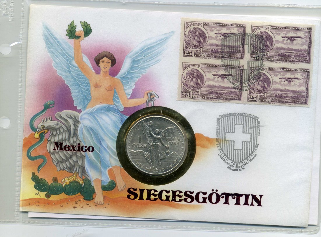  Mexiko Libertad 1988  1 Unze Fein Silber   