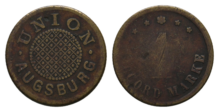  Bayern, Augsburg Union, ACCORD MARKE 1; Menzel 1087.1   