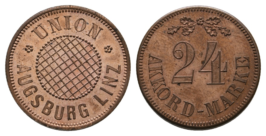  Bayern, Augsburg Linz  Union, ACCORD-MARKE 24; Menzel 1088.1   