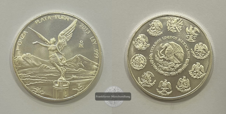  Mexico 1 Onza Libertad Plata Pura 2013 FM-Frankfurt Feinsilber: 31,1g   