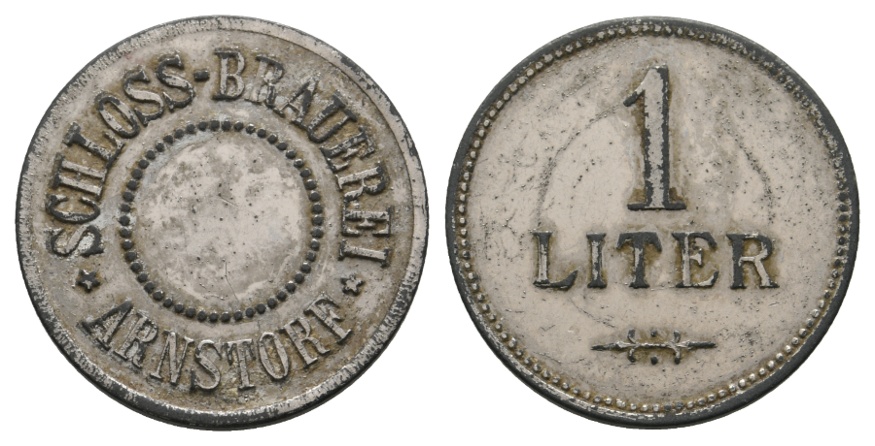  Bayern, Arnstorf Schloss-Bbrauerei, 1 Liter; Menzel 704.?   