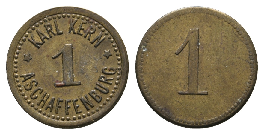  Bayern, Aschaffenburg Karl Kern, WZ: 1; Menzel 784.1   