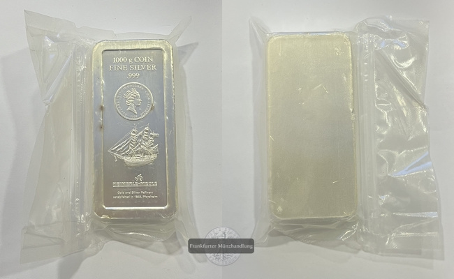  Cook Islands  30 Dollar  2008 (Münzbarren) FM-Frankfurt Feingewicht: 1000g Silber   