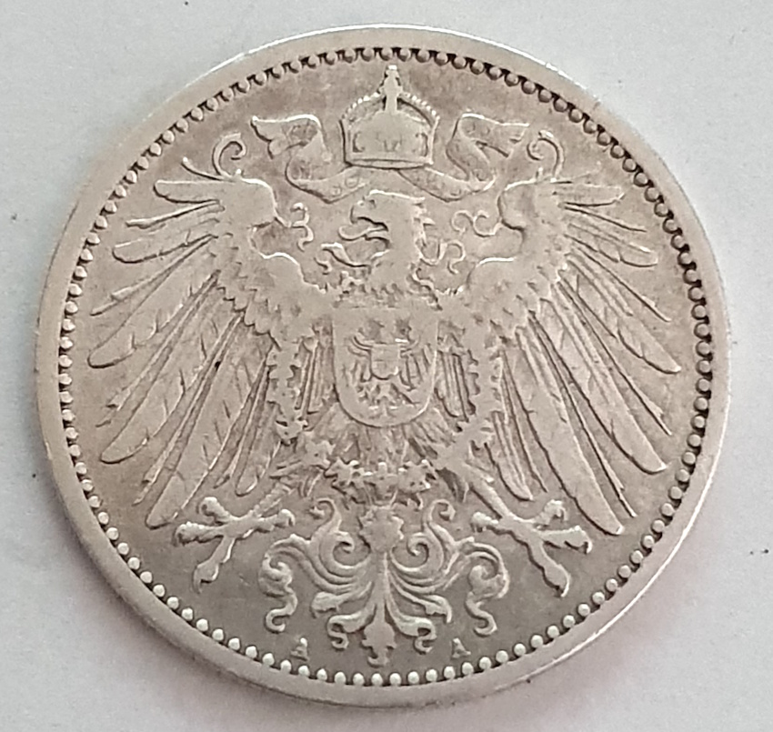  1 Mark 1893 A Kaiserreich ss #10   