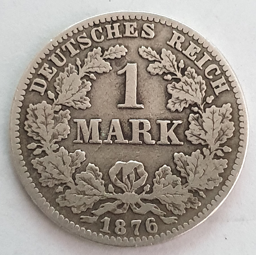  1 Mark 1876 C Kaiserreich s #12   