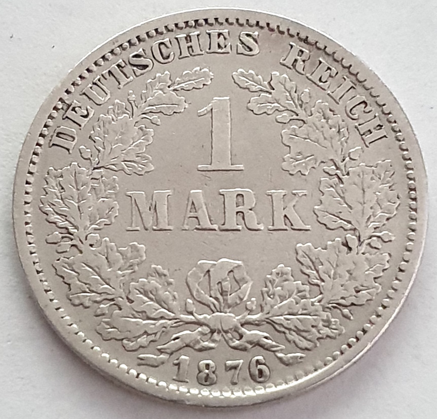  1 Mark 1876 F Kaiserreich s/ss #13   