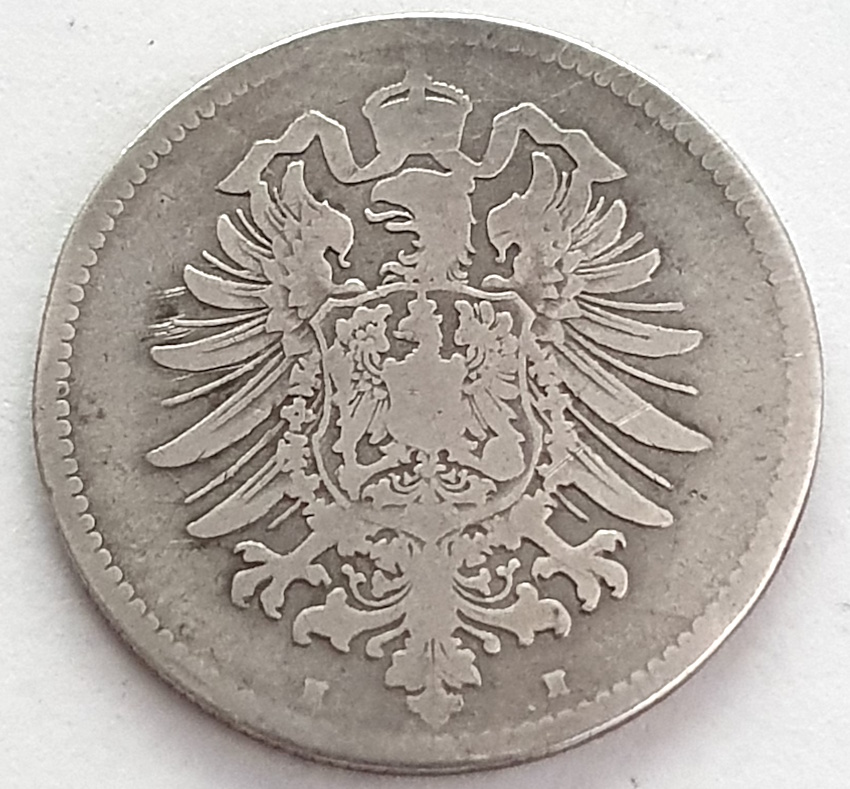  1 Mark 1876 H Kaiserreich s #14   