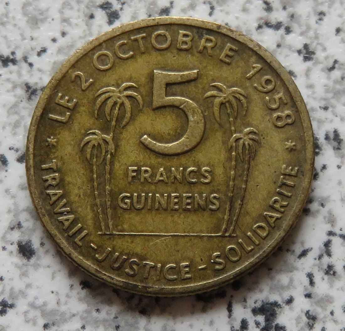  Guinea 5 Francs 1959   