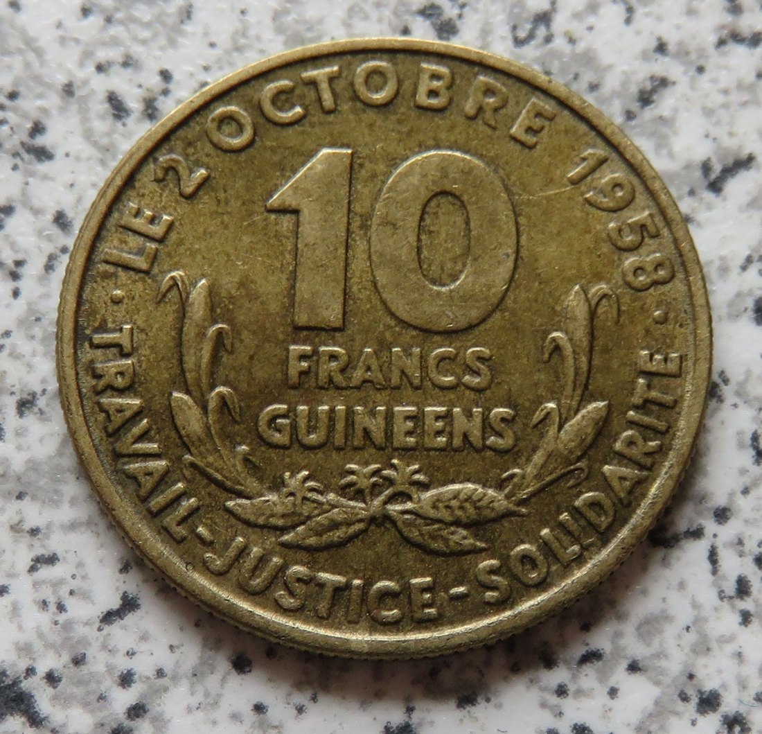  Guinea 10 Francs 1959   