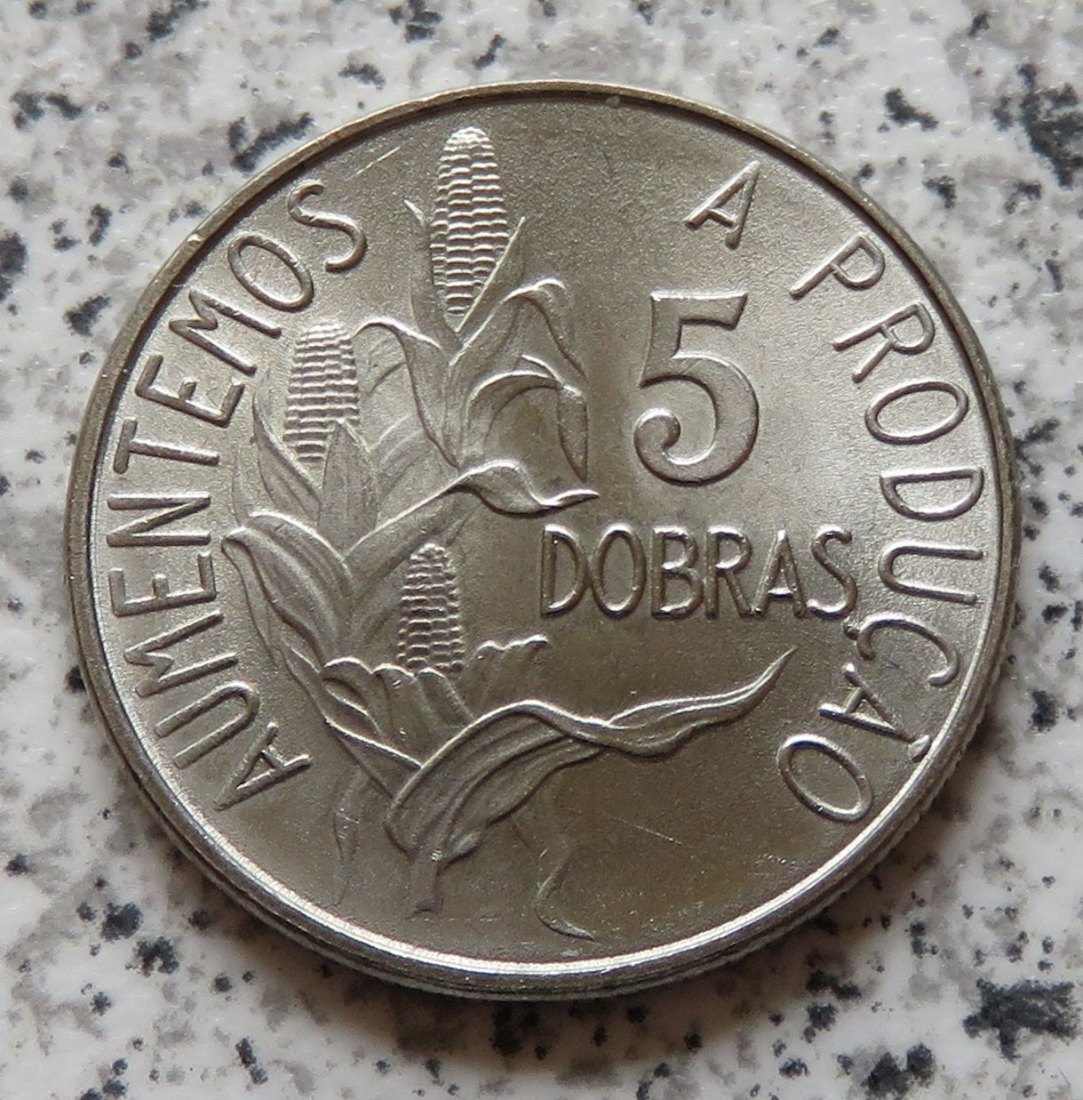  Saint Thomas & Prince Islands 5 Dobras 1977   