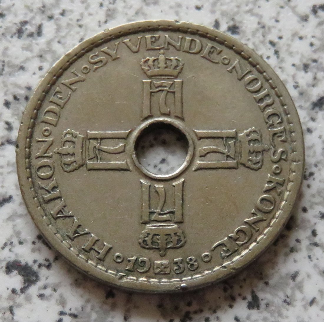  Norwegen 1 Krone 1938   