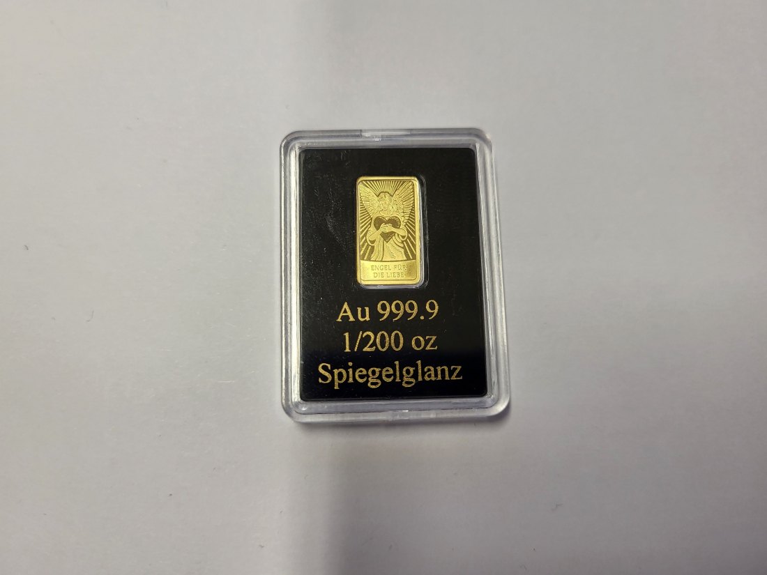  Goldbarren 1/200 Oz Engel für Liebe Österreich Spittalgold9800 (5527   