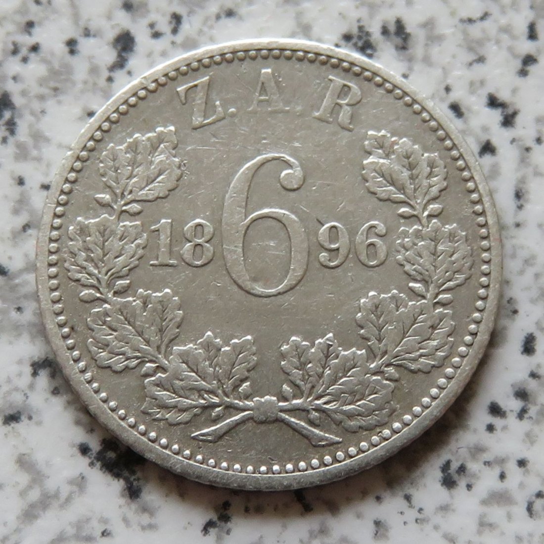  Südafrika 6 Pence 1896   