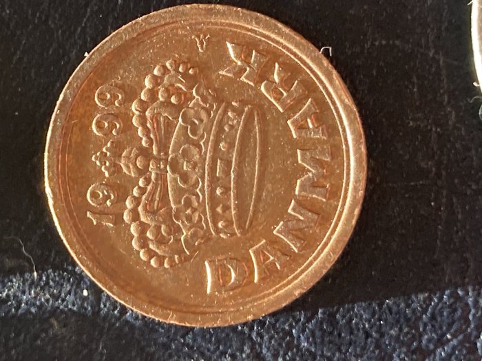  Münze Münzen Umlaufmünze Dänemark 25 Öre 1999   