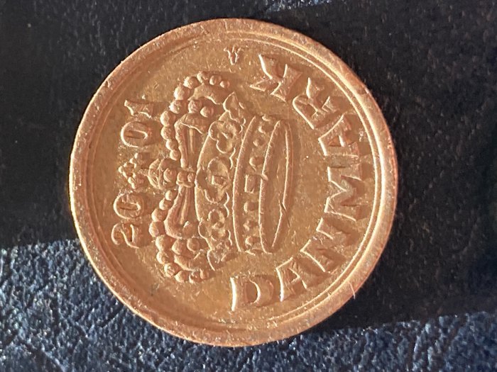  Münze Münzen Umlaufmünze Dänemark 25 Öre 2001   