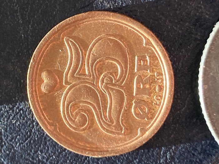  Münze Münzen Umlaufmünze Dänemark 25 Öre 2001   