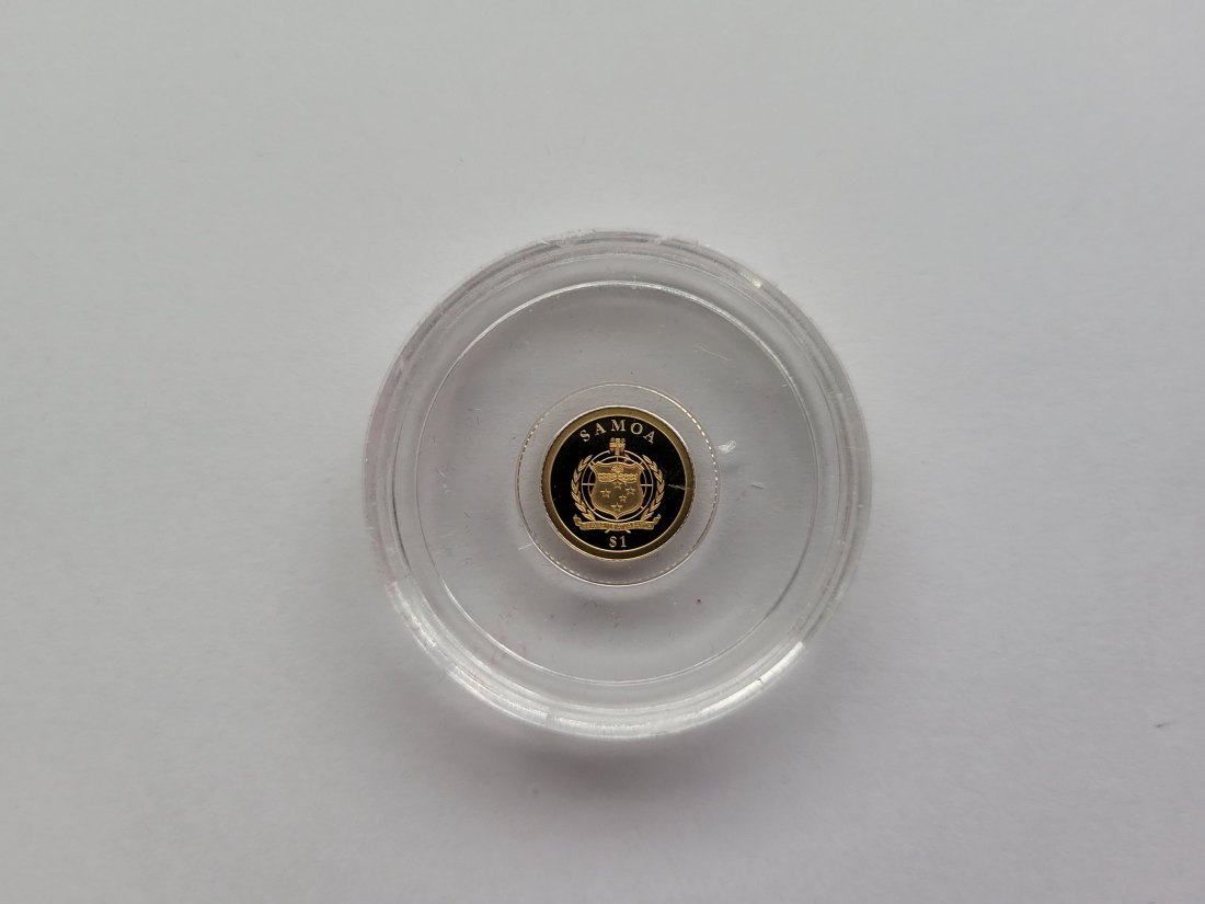  1 Dollar 2016 Isabella II of Spain Goldmünze 0,5g 9999 Samoa Spittalgold9800 (5525   