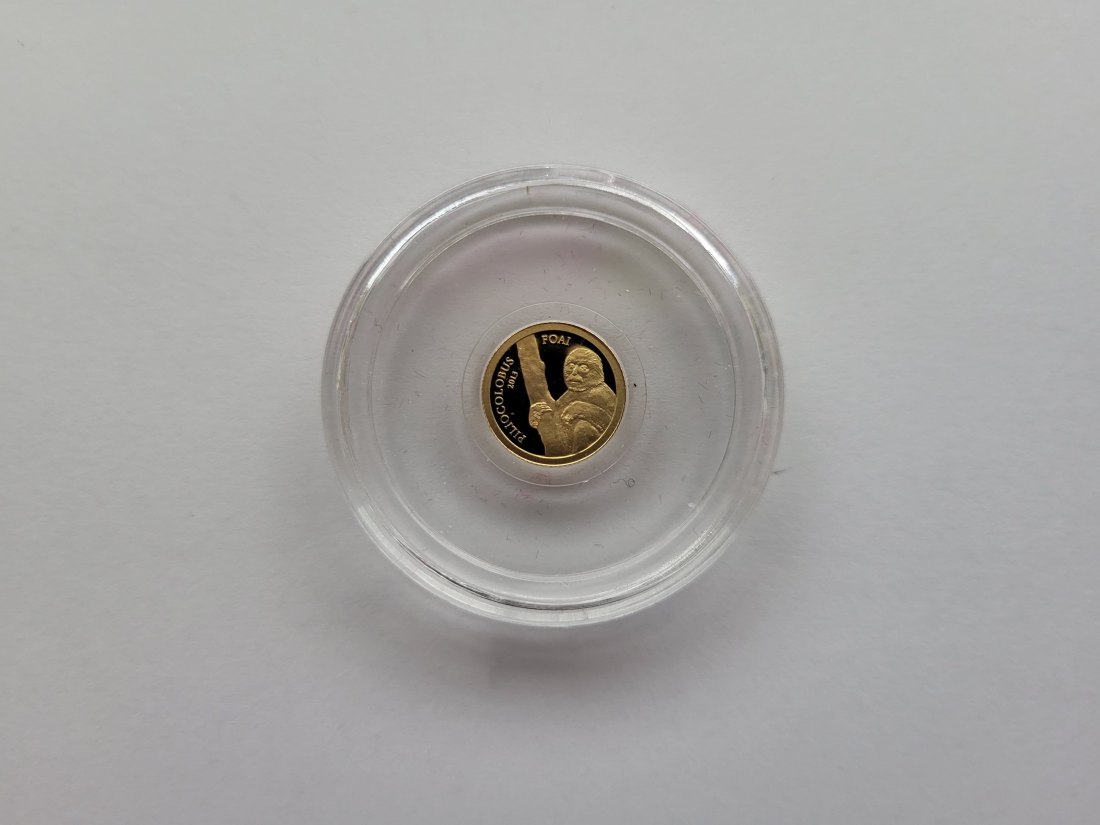  1000 Francs 2013 Piliocolobus Foai Goldmünze 0,5g 9999 Zentralafrika Spittalgold9800 (5525   