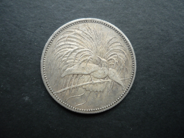  DEUTSCH Neuguinea 1 Mark 1894 SELTEN! SILBER!   