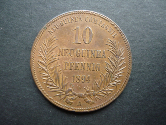  DEUTSCH Neuguinea 10 PFENNIG 1894 SELTEN!   