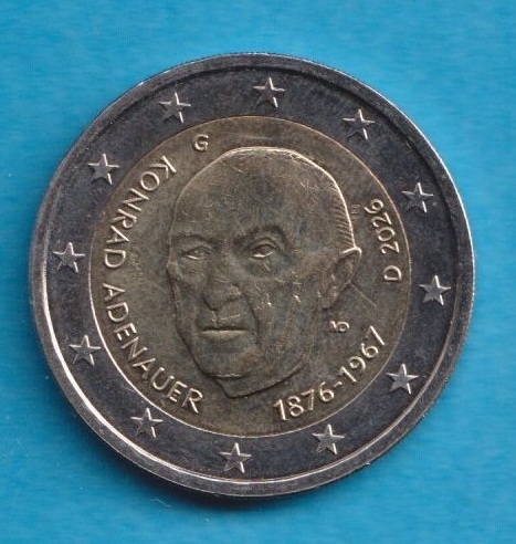  Deutschland 2 Euro 2026 Konrad Adenauer G   