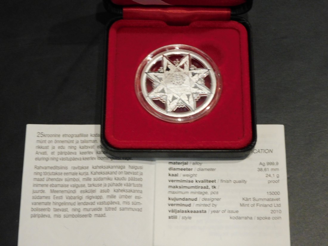  ESTONIA 25 KROON 2010.GRADE-PLEASE SEE PHOTOS.   