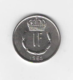  1 Frang Luxemburg 1965 (N458)   