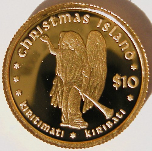  Kiribati 10 Dollar 2005, Au .999, 1,24 g fein   