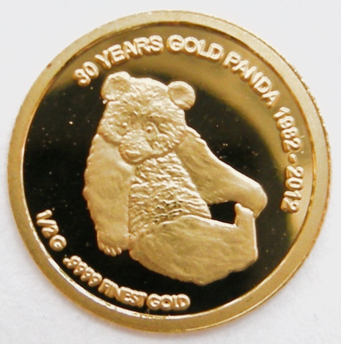  Laos 500 Kip 2012, Au .9999, 0,5 g fein   