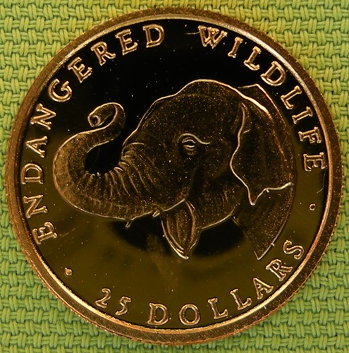  Cook Island 25 Dollar 1990, Au .999, 1,24 g fein   