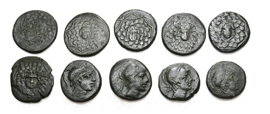  10 pieces Pontos Amisos Greek coins   