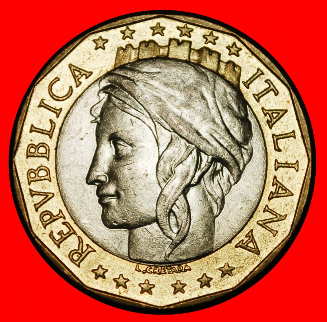  Ⰿ ERROR with GERMANY: ITALY ★ 1000 LIRAS 1997R UNC MINT LUSTRE! LOW START ★ NO RESERVE!   
