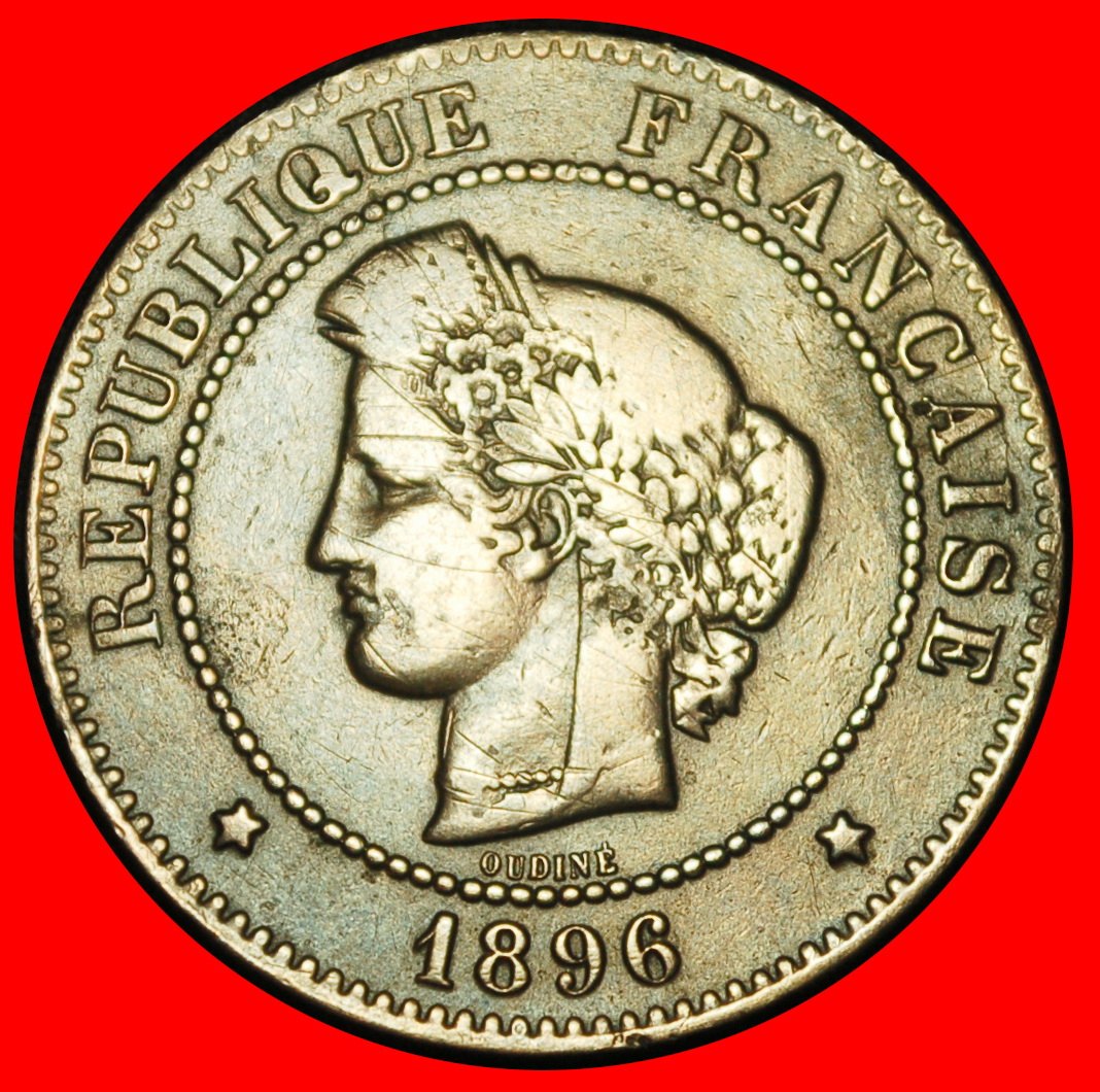 Ⰿ CERES (1870-1898): FRANKREICH ★ 5 CENTIMES 1896A NICHT FACKEL!★OHNE VORBEHALT!   