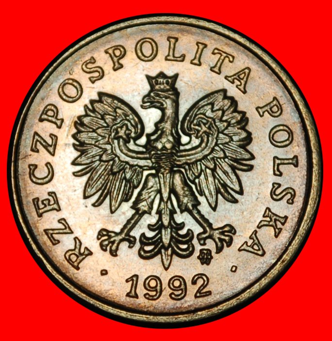  Ⰿ PRIVATE MINT (1990-2025):POLAND★10 GROSZES 1992! UNC MINT LUSTRE! UNCOMMON★LOW START ★ NO RESERVE!   